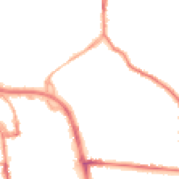 Night-time road noise heatmap for ST1 2JA