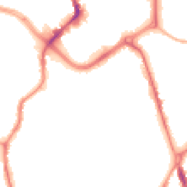 Night-time road noise heatmap for ST1 3BN