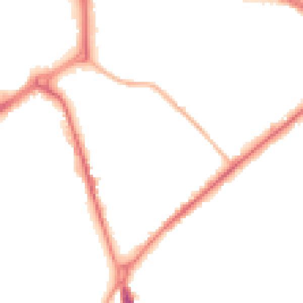 Night-time road noise heatmap for ST1 3DG