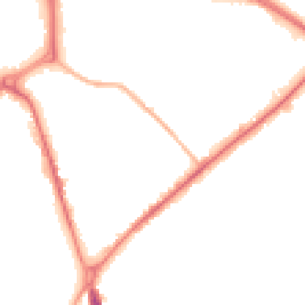 Night-time road noise heatmap for ST1 3DX