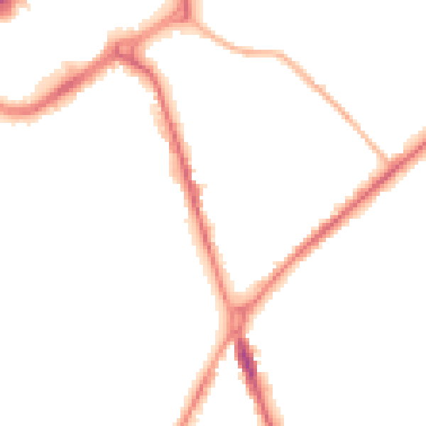 Night-time road noise heatmap for ST1 3EQ