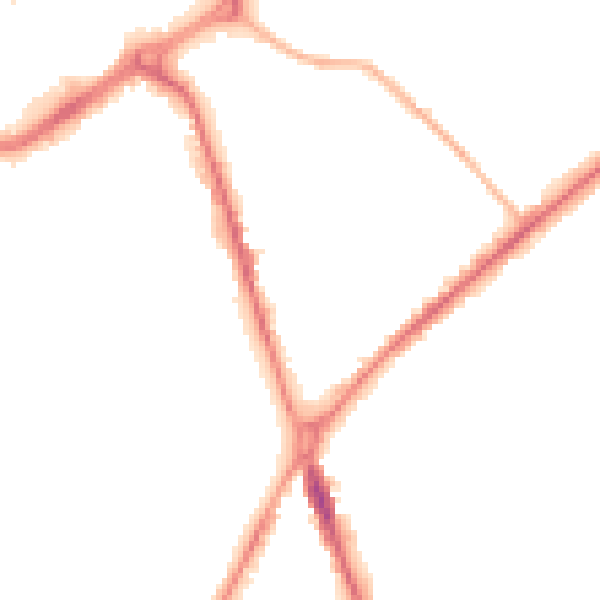 Night-time road noise heatmap for ST1 3ES