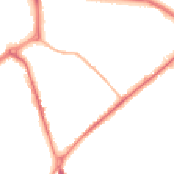 Night-time road noise heatmap for ST1 3GA