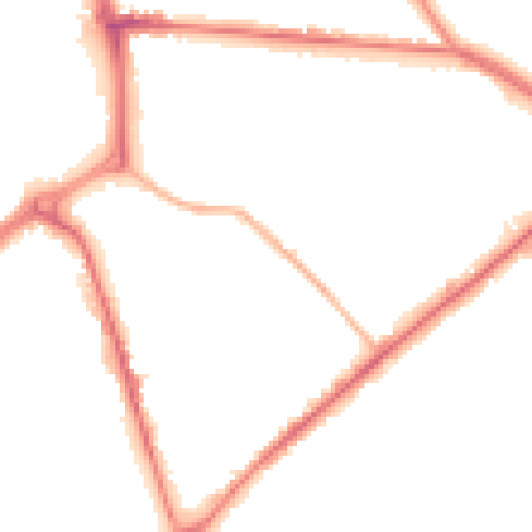 Night-time road noise heatmap for ST1 3GH
