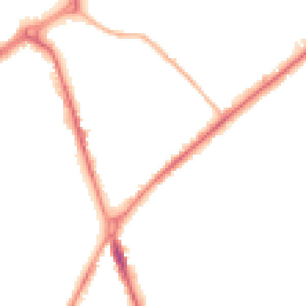 Night-time road noise heatmap for ST1 3HF