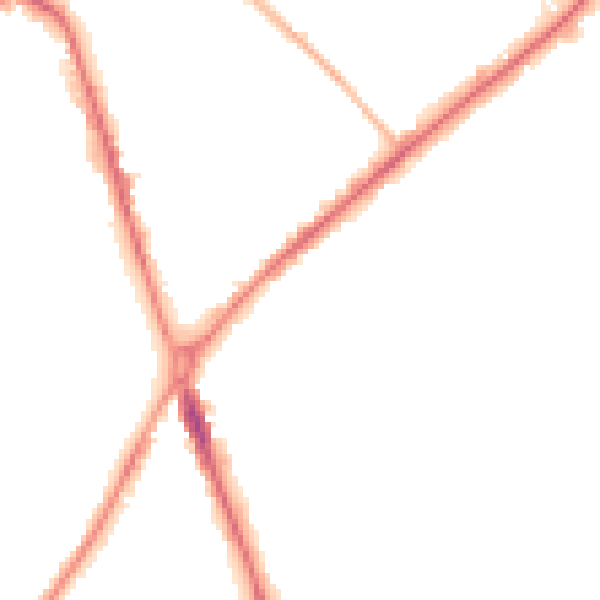 Night-time road noise heatmap for ST1 3HJ