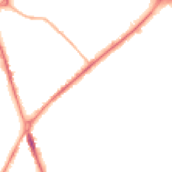 Night-time road noise heatmap for ST1 3NH