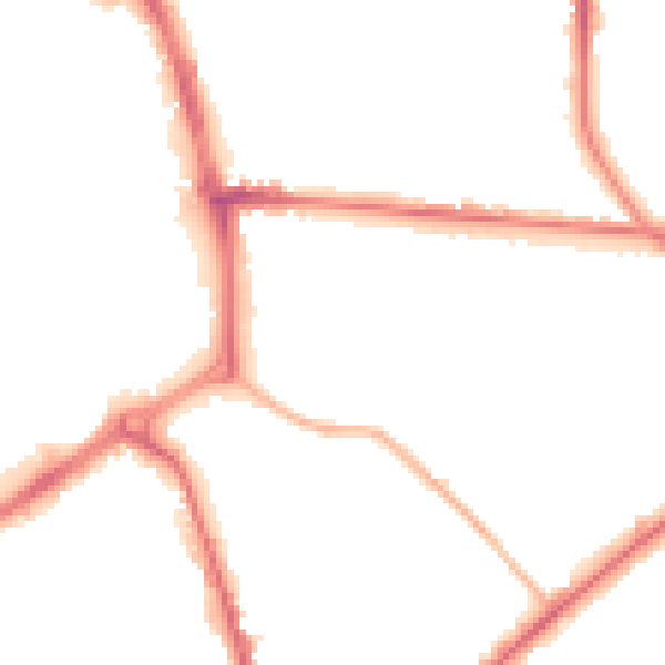 Night-time road noise heatmap for ST1 3PU
