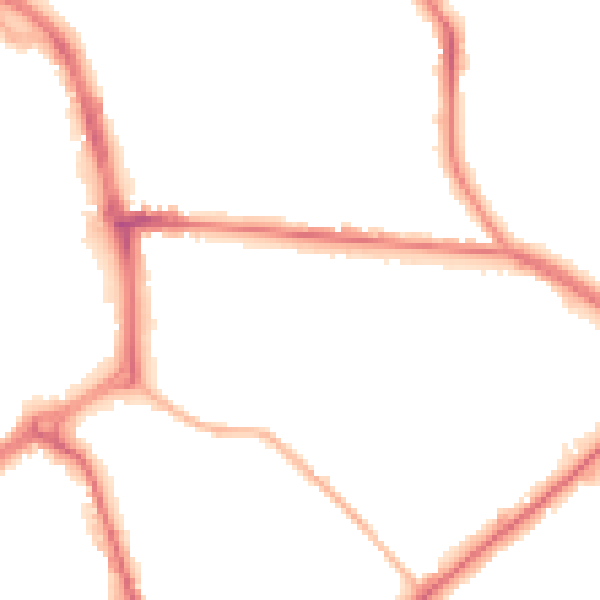 Night-time road noise heatmap for ST1 3QH