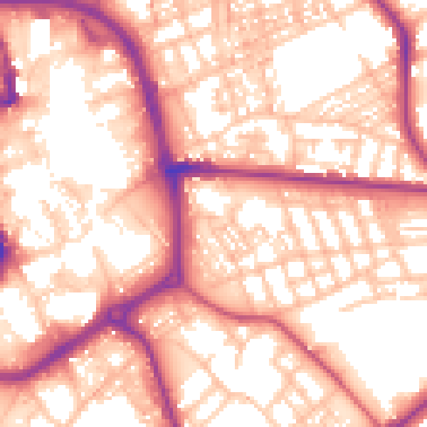 Daytime road noise heatmap for ST1 3RE