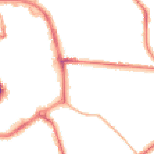 Night-time road noise heatmap for ST1 3RE