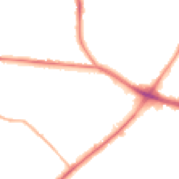 Night-time road noise heatmap for ST1 3RT