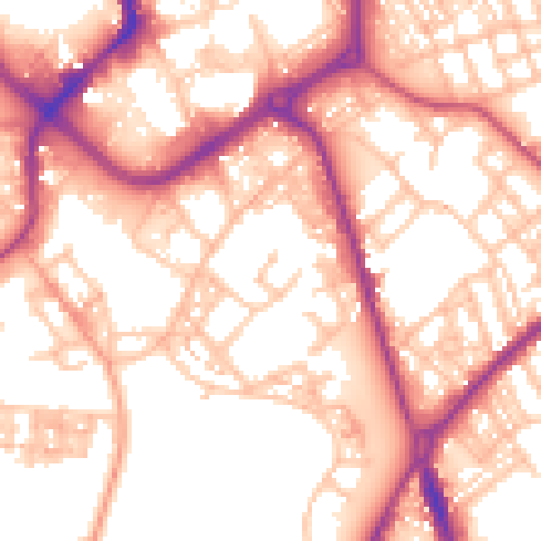 Daytime road noise heatmap for ST1 3SF