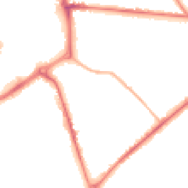 Night-time road noise heatmap for ST1 3TF