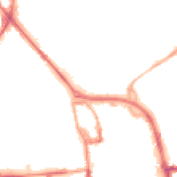 Night-time road noise heatmap for ST1 5AS