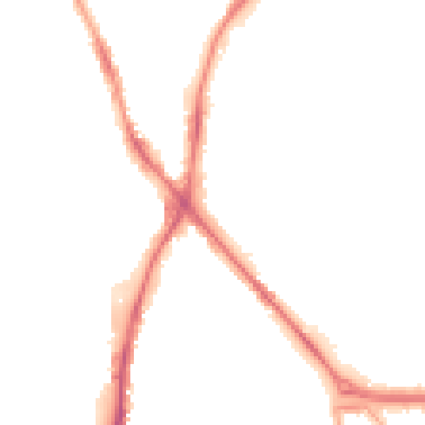 Night-time road noise heatmap for ST1 5DF