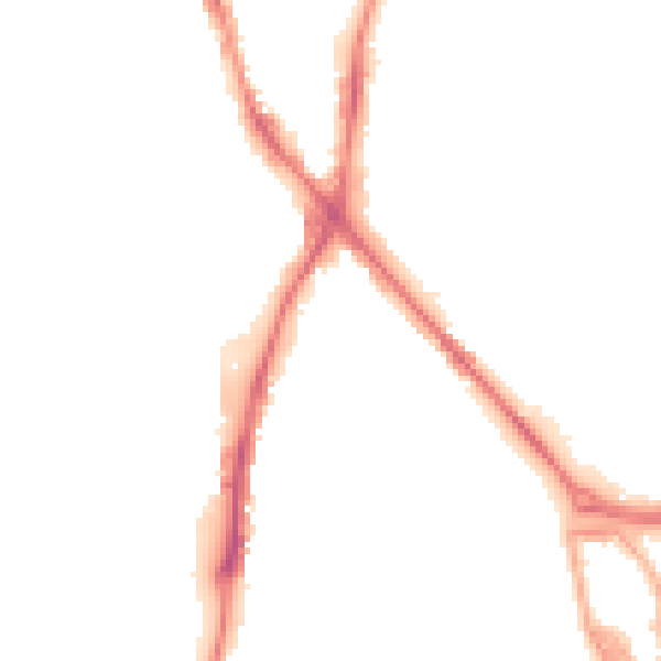 Night-time road noise heatmap for ST1 5EW