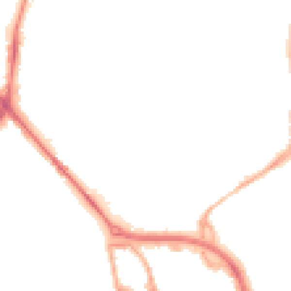 Night-time road noise heatmap for ST1 5QP