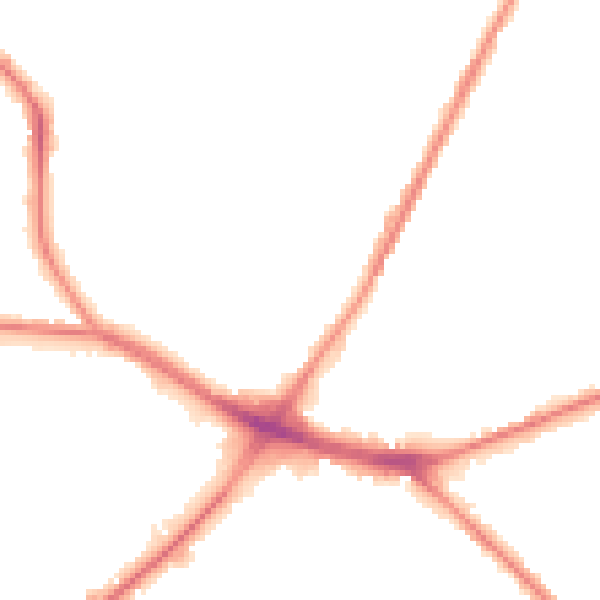 Night-time road noise heatmap for ST1 6AW