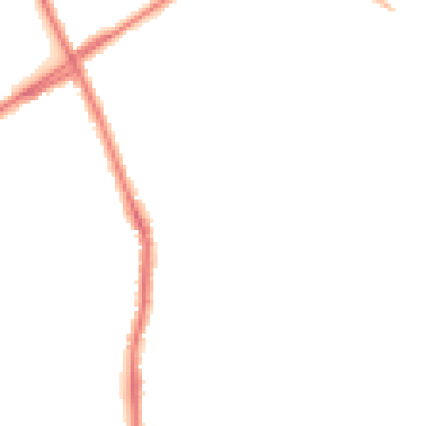 Night-time road noise heatmap for ST1 6BN