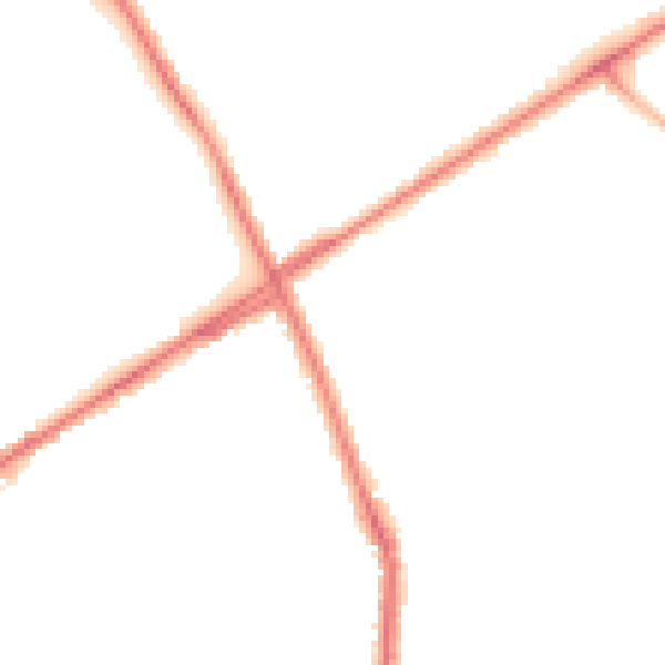 Night-time road noise heatmap for ST1 6DH