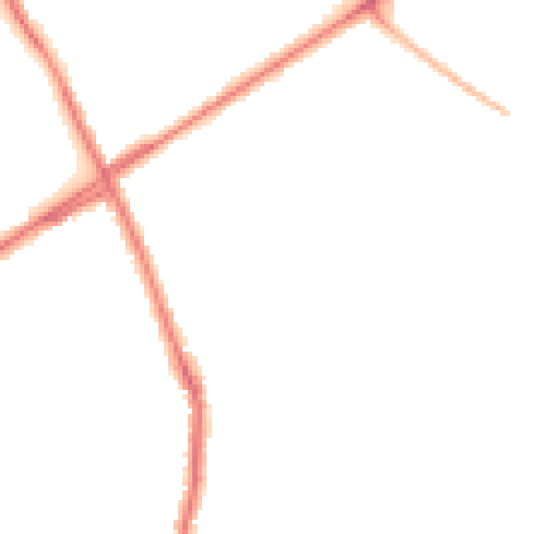 Night-time road noise heatmap for ST1 6DR