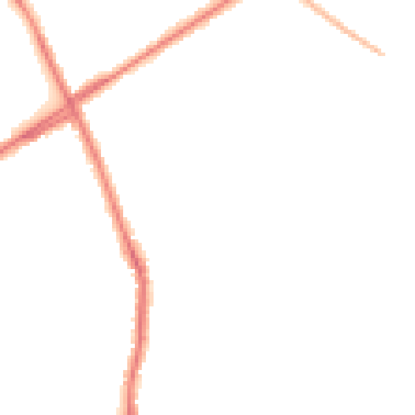 Night-time road noise heatmap for ST1 6DT