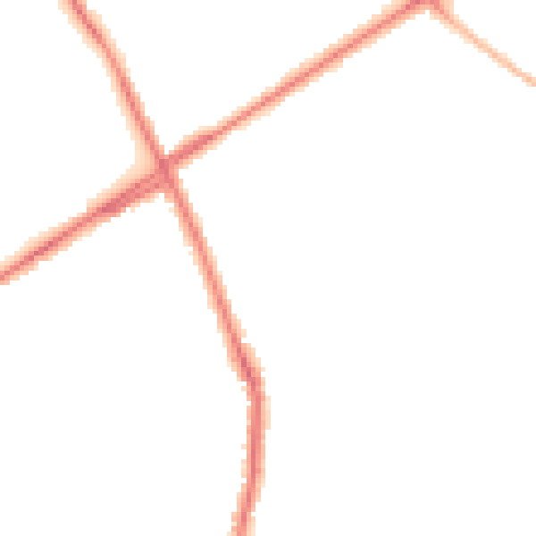 Night-time road noise heatmap for ST1 6DW