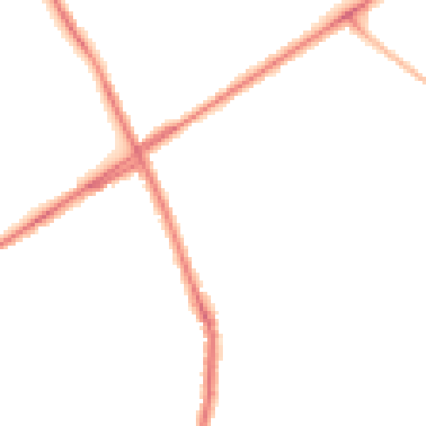 Night-time road noise heatmap for ST1 6DY