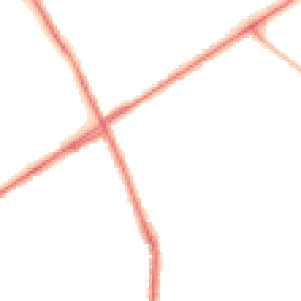 Night-time road noise heatmap for ST1 6EB