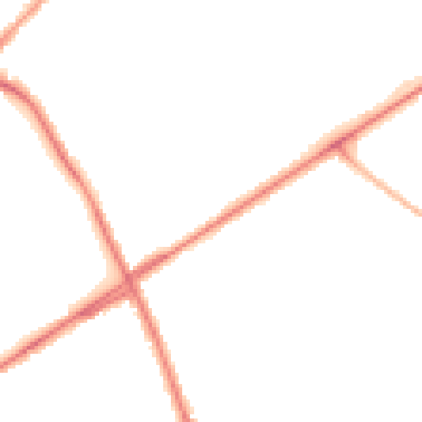 Night-time road noise heatmap for ST1 6EG