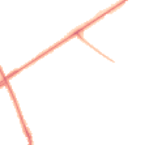 Night-time road noise heatmap for ST1 6EX