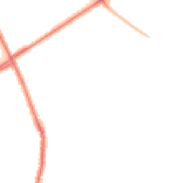 Night-time road noise heatmap for ST1 6HA