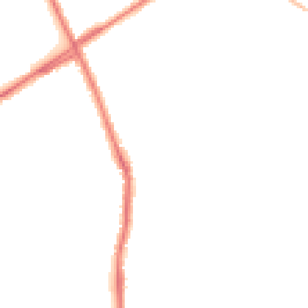 Night-time road noise heatmap for ST1 6HE