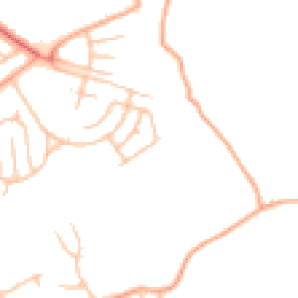 Daytime road noise heatmap for ST1 6JL