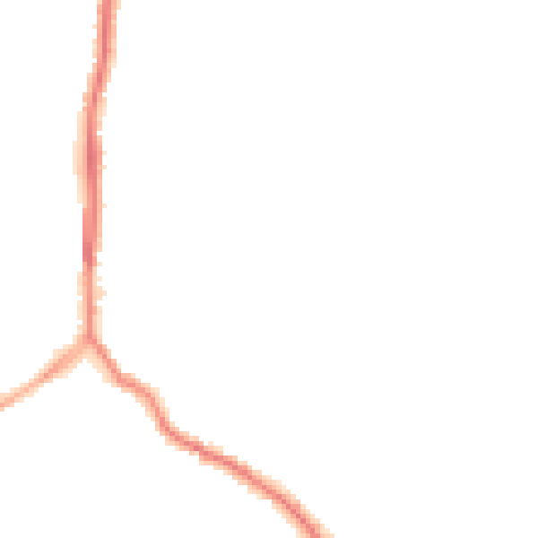 Night-time road noise heatmap for ST1 6LW