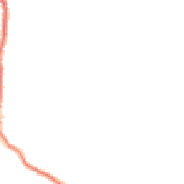Night-time road noise heatmap for ST1 6LX