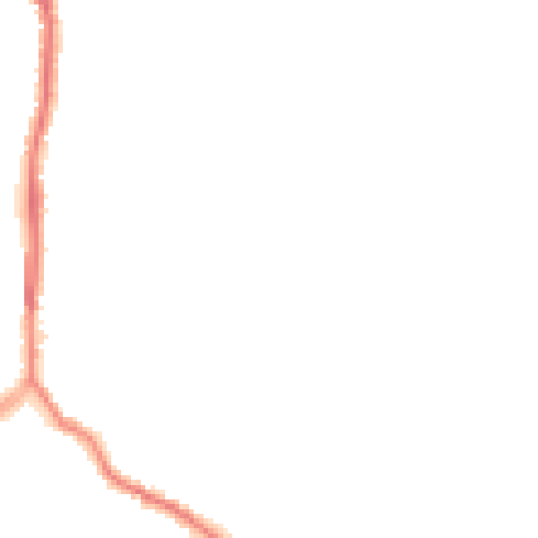 Night-time road noise heatmap for ST1 6LY