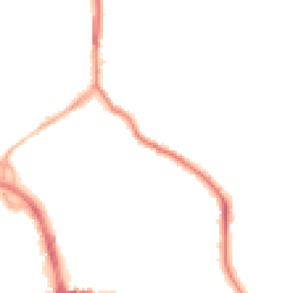Night-time road noise heatmap for ST1 6PB