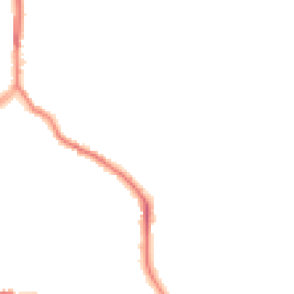 Night-time road noise heatmap for ST1 6PN
