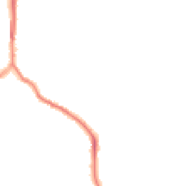 Night-time road noise heatmap for ST1 6PQ