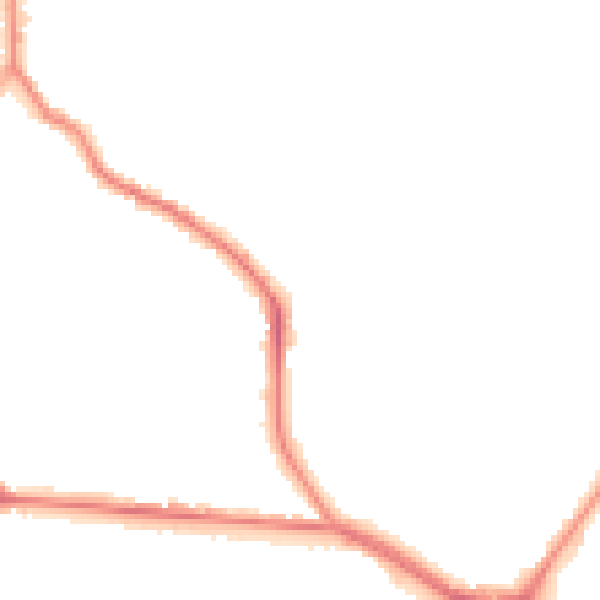 Night-time road noise heatmap for ST1 6QB