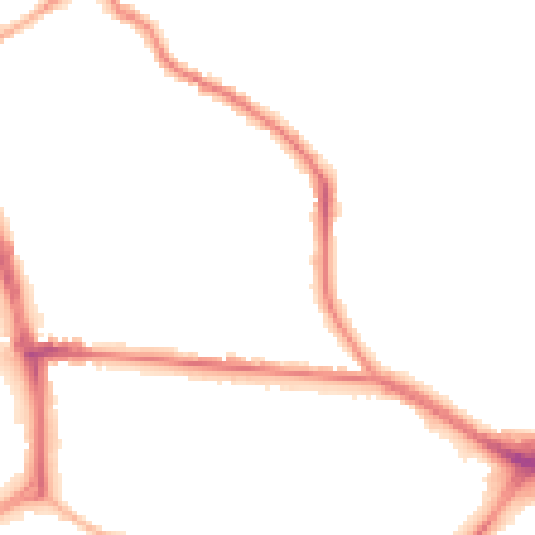 Night-time road noise heatmap for ST1 6QY