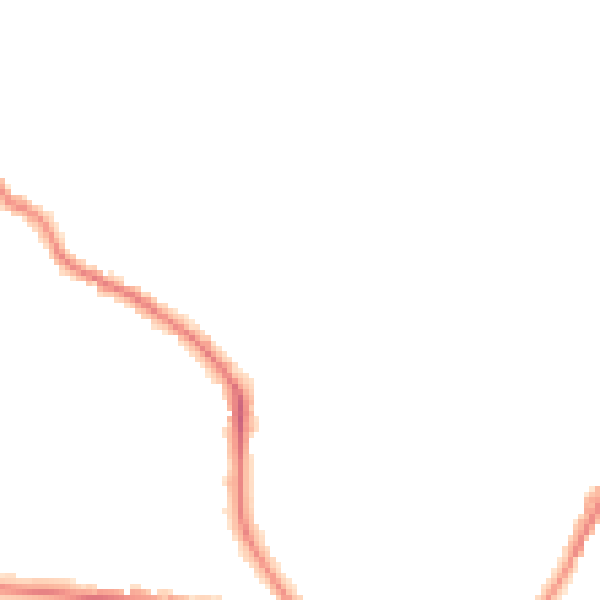 Night-time road noise heatmap for ST1 6RH