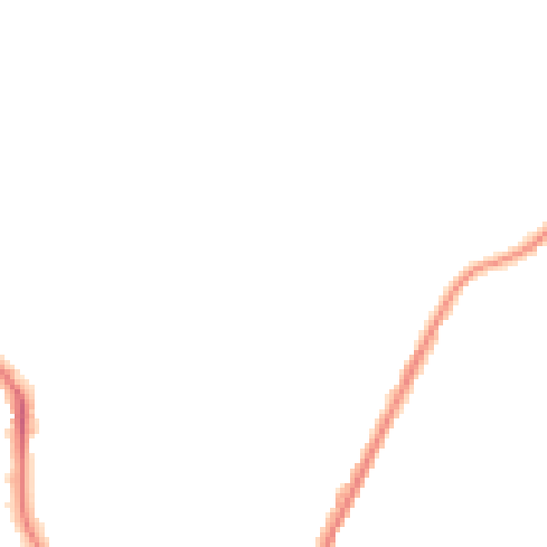 Night-time road noise heatmap for ST1 6SN
