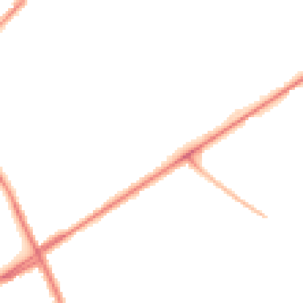 Night-time road noise heatmap for ST1 6SY