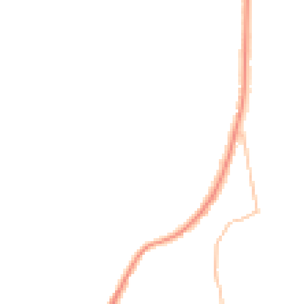 Night-time road noise heatmap for ST1 6TQ