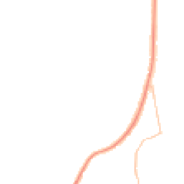 Night-time road noise heatmap for ST1 6TT