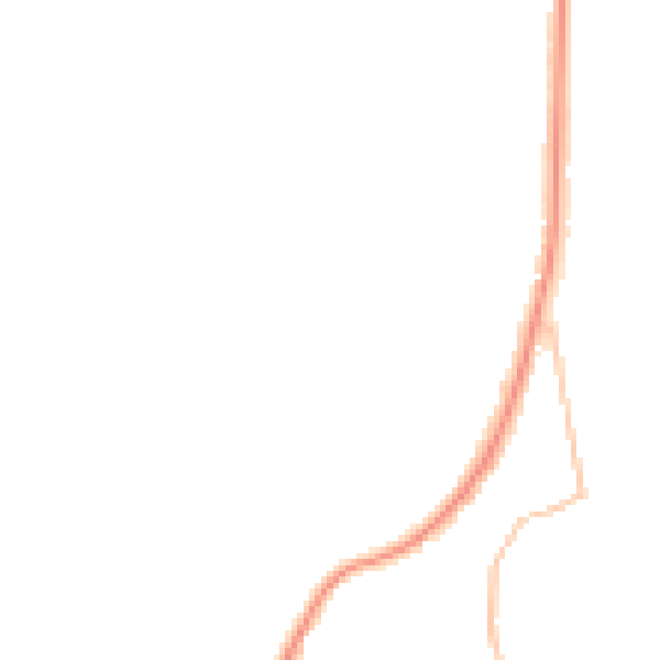 Night-time road noise heatmap for ST1 6UD