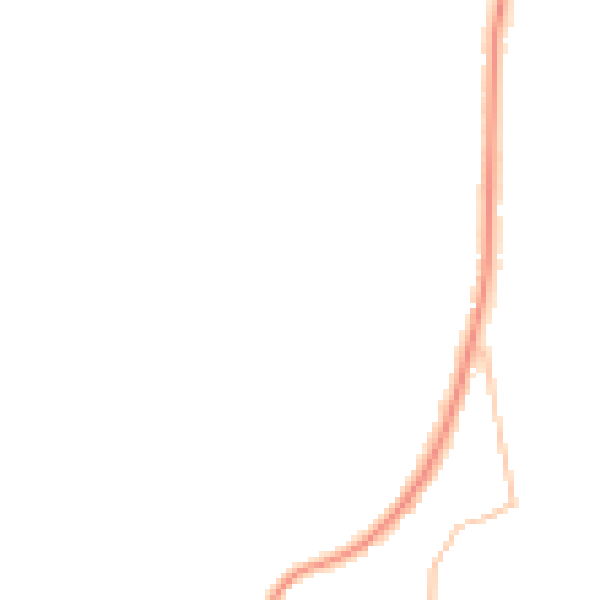 Night-time road noise heatmap for ST1 6UE